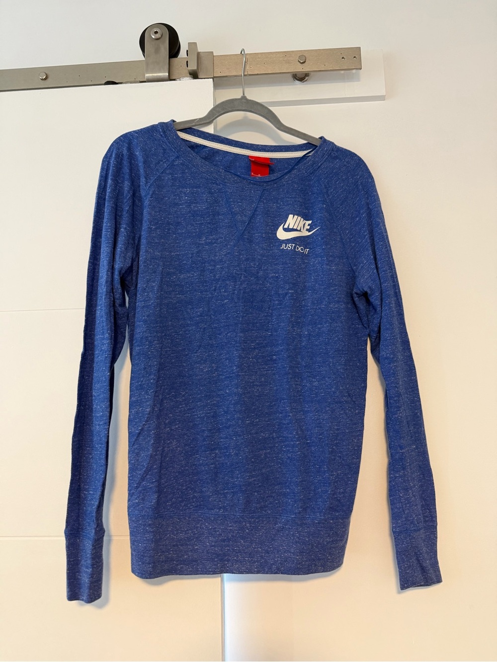 Nike Royal Blue Crewneck women’s long sleeve shirt - size medium